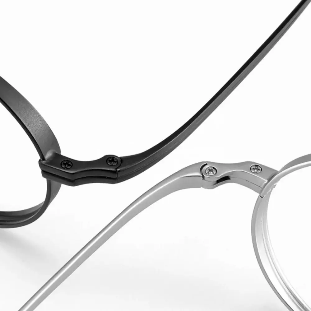 Neue Brillengestelle aus reinem Titan, ovale Form, schlichtes Design, Brillengestelle, Retro, klassische Augendekoration – Detail 4