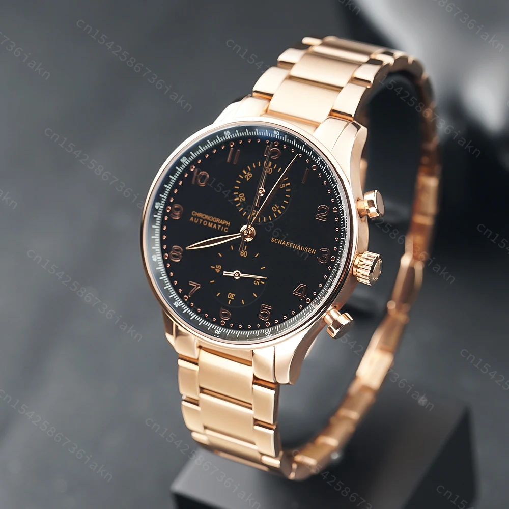 2022 Fashion New Men's Automatic Watch 44mm Sapphire Crystal Glass Stainless Steel Leather Strap Sports Leisure Waterproof
