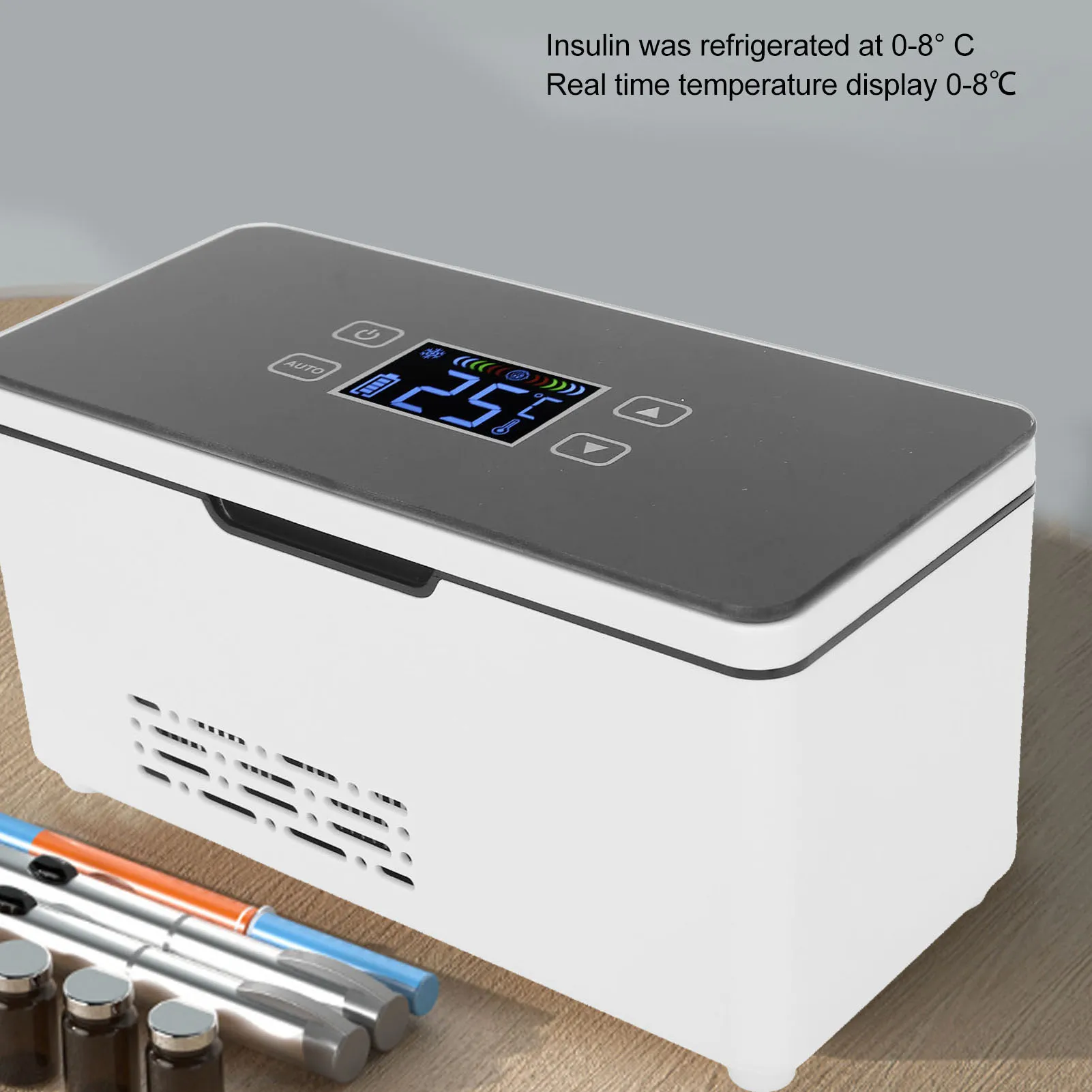 Mini Refrigerator Insulin Pill Box Dispensing 13600mah High Power 0-18 Degrees Refrigerated Medicine Case Refrigerated Incubator 1