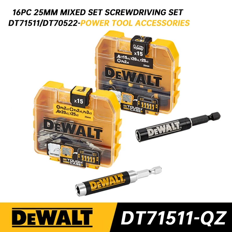 DEWALT DT71511 DT70522 16 Sets Kit Screwdriver Drill Bits and