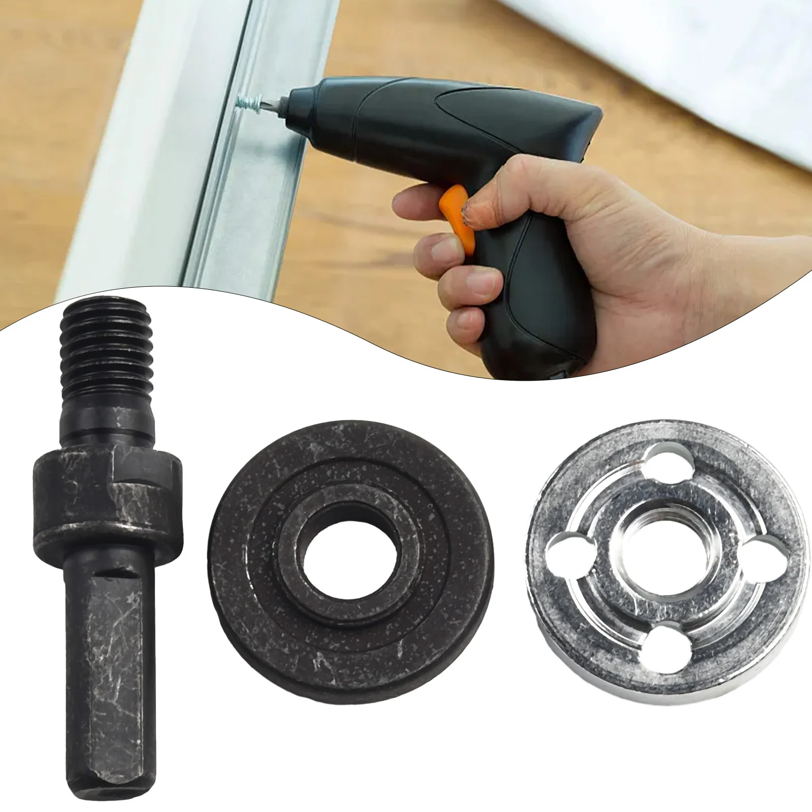 

Pressure Plate Grinder Adapter Connecting Rod Adapter Convert Your Drill into Angle Grinder with Connecting Rod Adapter