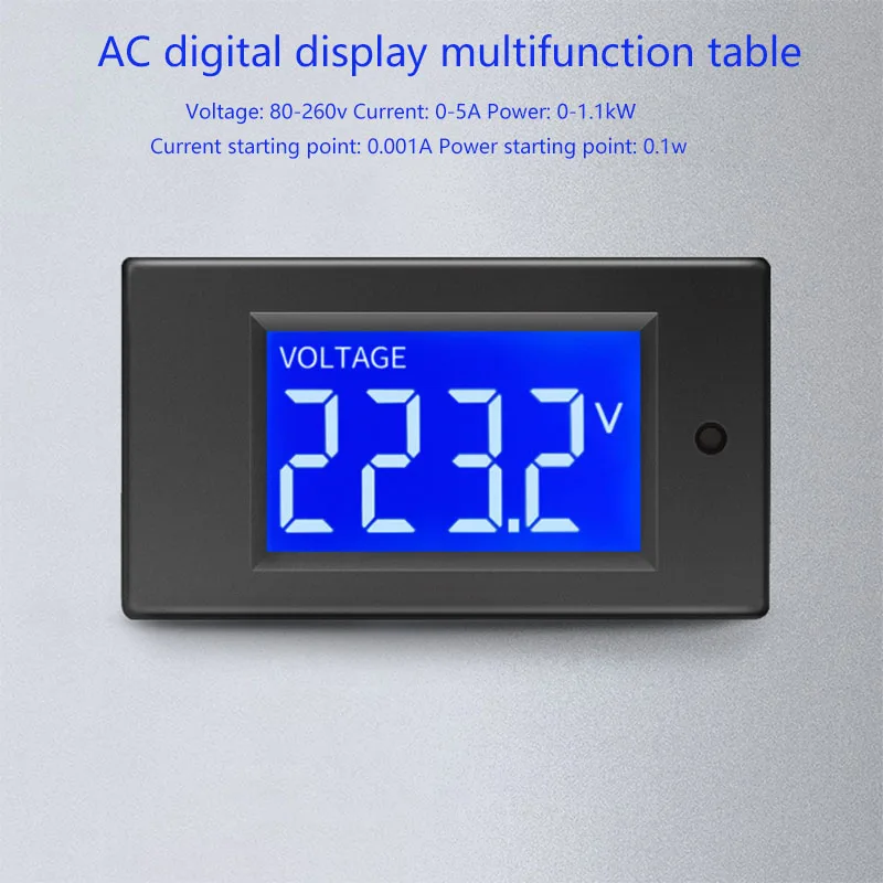 

PZEM-012 high-precision small power 5A AC digital display voltage Ammeter power LED lamp