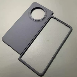 Luxury Minimalism Rock Sand Matte Foldable Phone Case - Anti - slip, Ultra Thin, Drop - proof PC Protective Cover - Honor Magic V6 (Grey)