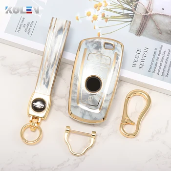 Nuovo TPU Auto Chiave A Distanza Della Copertura Della Cassa Borsette Per BMW F10 F20 F30 F15 F16 F07 F01 F02 F25 F31 1 3 5 7 Serie X1 X3 X4 X5 X6 Keyless