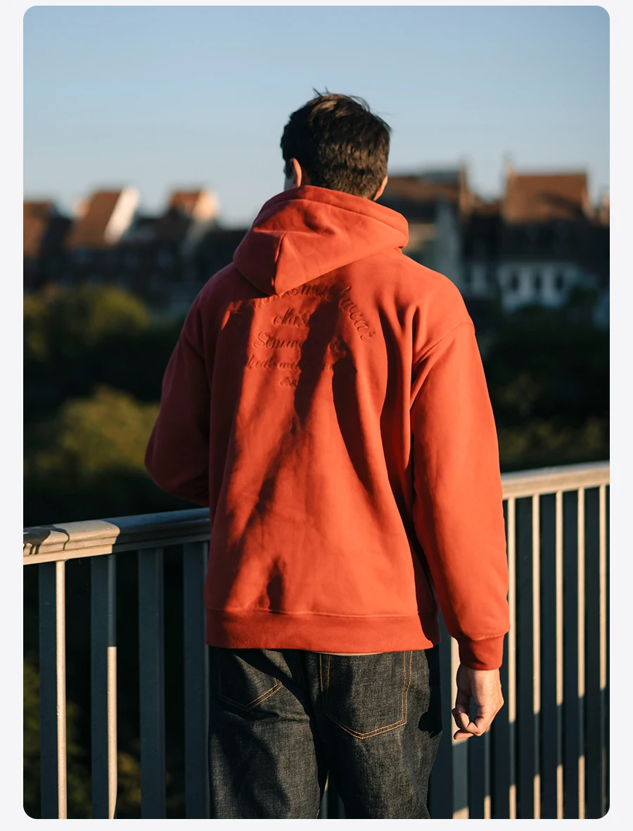 SIMWOOD 2026 Spring New Oversize 400gsm Carbon Peached Fabrics Letter Embroidery Hoodies High Quality Sweatshirts