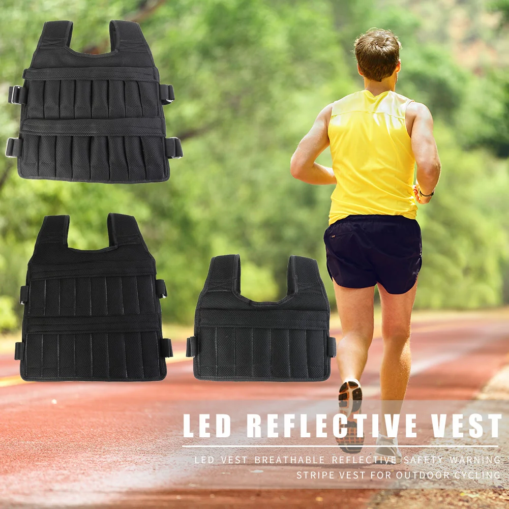 Running Weighted Vest 3/15/35kg 1-20/1-50KG Adjustable Workout Weight Vest Exercise Vest for Workout Strength Training Running