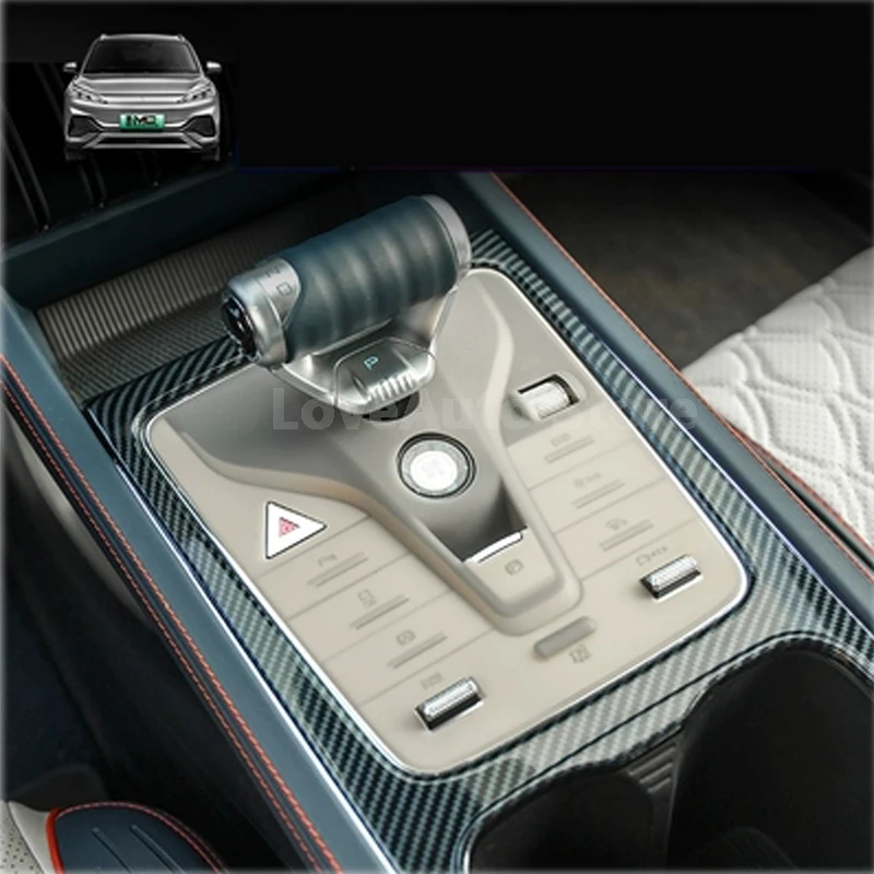 

For BYD Yuan Plus Atto 3 2021 2022 2023 Car Center Control Shift Button Silicone Pad Film Protective Accessories Cover