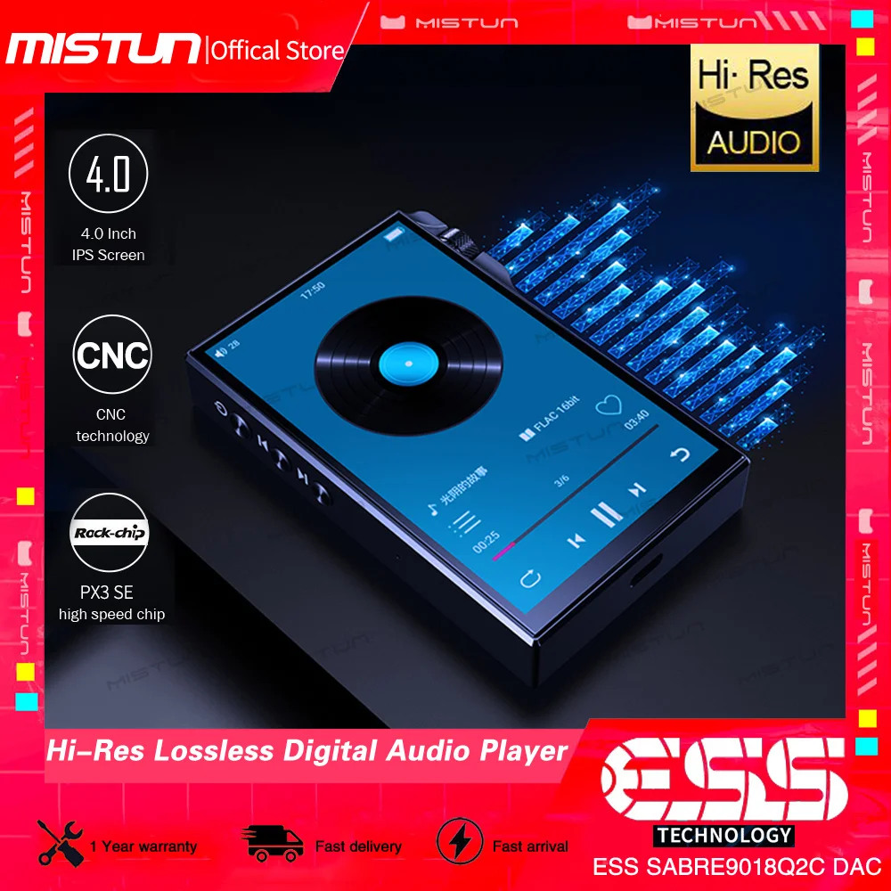 Hi-Res MP3-плеер Bluetooth DSD DAC OTG портативный цифровой аудио музыкальный плеер 4 0 &quotFull Touch