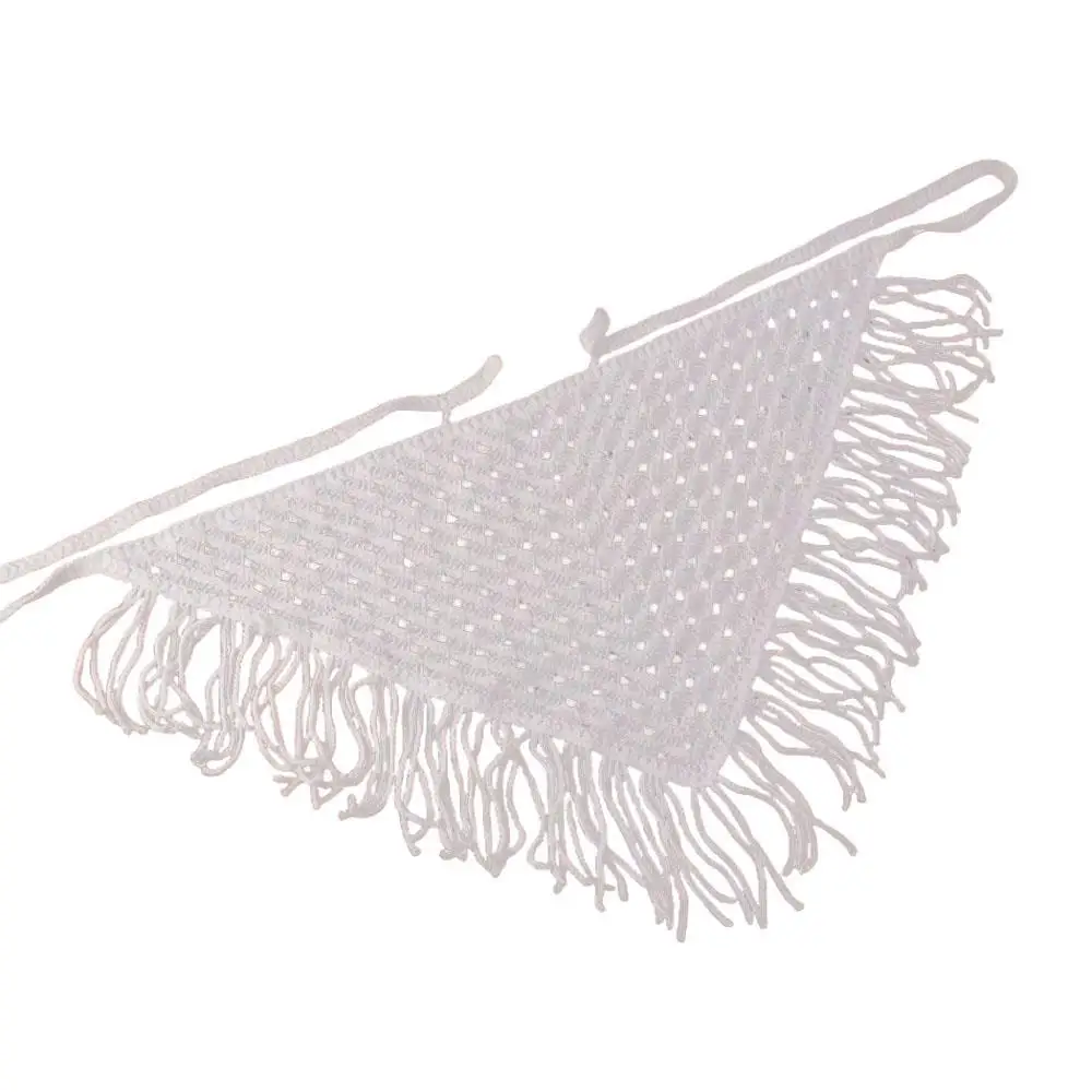 New Y2k Hollow-Out Fringe Triangle Scarf Butt Curtain Skirt Korean
