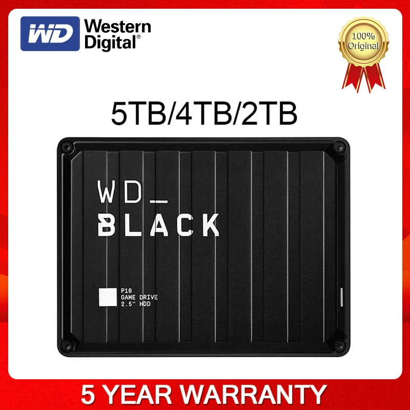 Western Digital WD Black P10 Game Drive 5TB 4T 2T External Mobile 