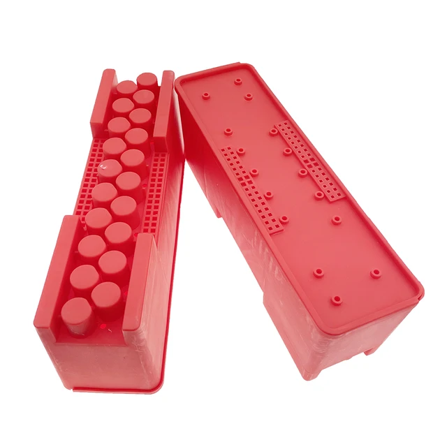 1Db Jzbz Queen Méh Tenyésztő Inkubátor Ketrec Dobozszállítás Műanyag Posta Mozgás 20Db Bebörtönzött Fogoly Méhész Eszköz - Image 4