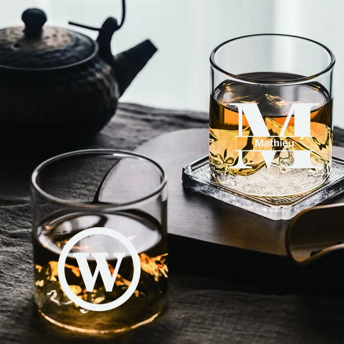 

PERSONALIZED ENGRAVED CUSTOM WHISKEY GLASS, ROCKS GLASS, SCOTCH GLASS, LOW BALL GLASS, OLD FASHIONED BOURBON GLASS.