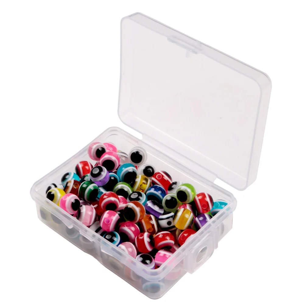 

100 PCS/ Lure Fisheye Bead Bean Hairtail Fishing Lures Baitfish Making Artificial Eyes Blocking