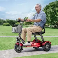 Scooter de mobilité pliant Mini pour personnes âgées handicapées famille puissant Scooter électrique 3 roues avec siège Tricycle électrique adultes 6