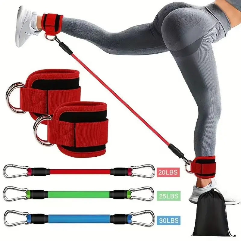 Set de bandas de resistencia para piernas y glúteos — 6 piezas