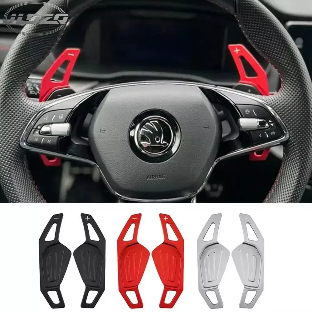 

Shifter Paddle For Skoda RS MK4 Octavia IV Scout 2021 2022 ENYAQ iv Karoq Kodiaq Scala Car Steering Wheel DSG Extension Stickers