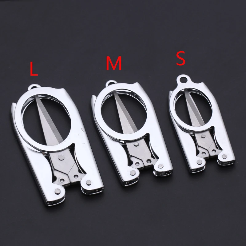 Small Folding Scissors Travel Pocket Size Craft Sharp Blade Trip Scissor  Stainless Steel All Purpose Foldable Embroidery Scissor - AliExpress