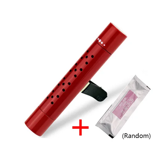 Car Interior Air Freshener Vent Clip Outlet Air Condition Diffuser Solid Flavoring Perfume Fragrance Auto Smell for VW Kia Lada Red
