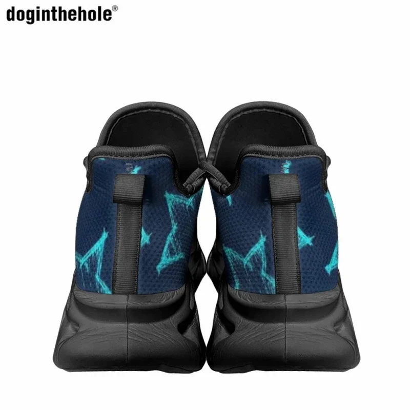Street Fashion Flat Shoes Star Pattern Design Casual Shoes Lace Up Sneakers Non-slip Travel Sports Running Shoes