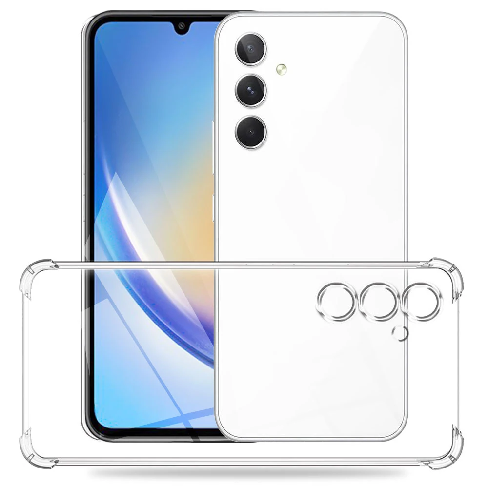 Clear Silicone Protective Case for Samsung Galaxy A55 5G