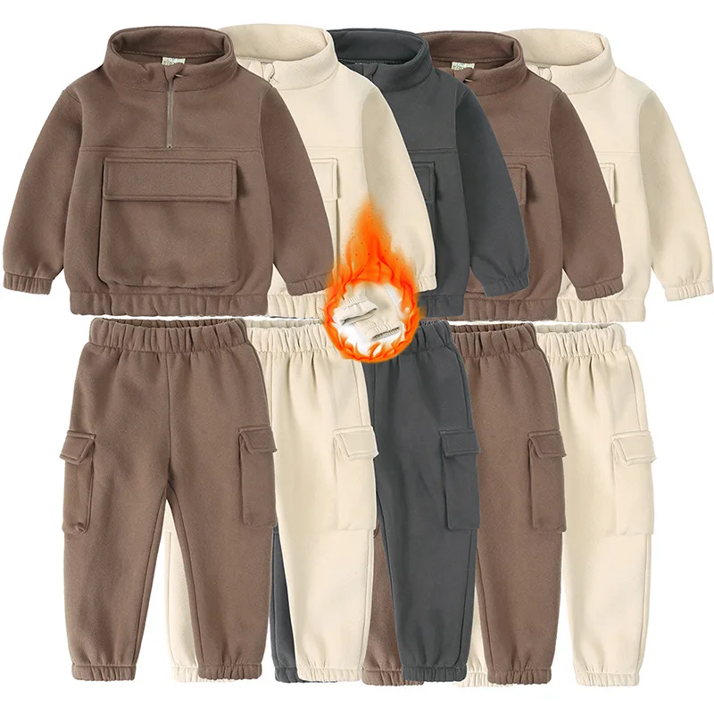

Children's Suit Autumn&Winter Children's Clothing Boy and Girls Two-piece Hoodie Set Children's Sports Set Kids Boutique Clothes