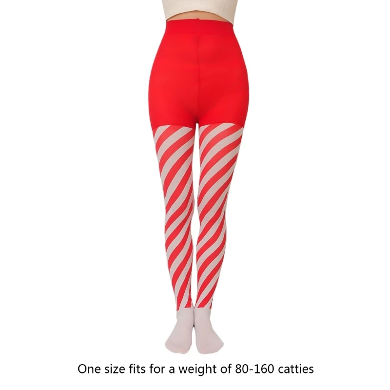 4PCS Christmas Striped Tights Red Green High Stocking Full Length Tights  Stripe Stockings Spandex Tights for Xmas (Bright Style) at  Women's  Clothing store