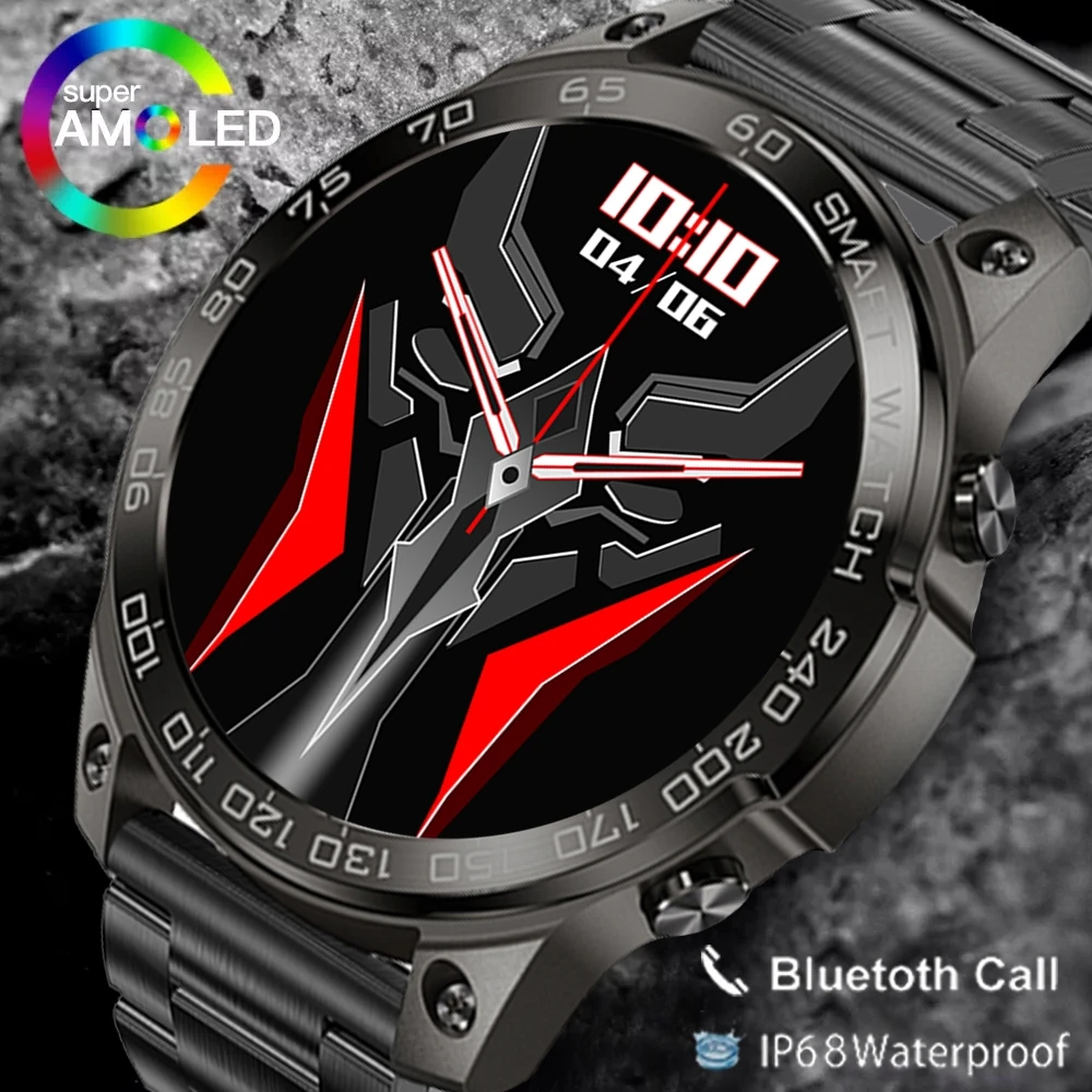 Reloj inteligente deportivo para hombre, pulsera resistente al agua con  Pantalla AMOLED HD, Bluetooth, llamadas, Android 2022, para Xiaomi, NFC -  AliExpress