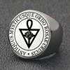 hot selling Ordem Rosacruz AMORC Ring Ordo Rosae Crucis Antiquus Mysticusque Amulet Talisman Laser Cut Stainless Steel Rings 2