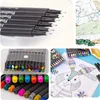 12-100pcs Colorful Line Drawing Pen Set Micro Tip Fineliner Pen Drawing Painting Sketch Fine Art Marker Office School Stationery 4