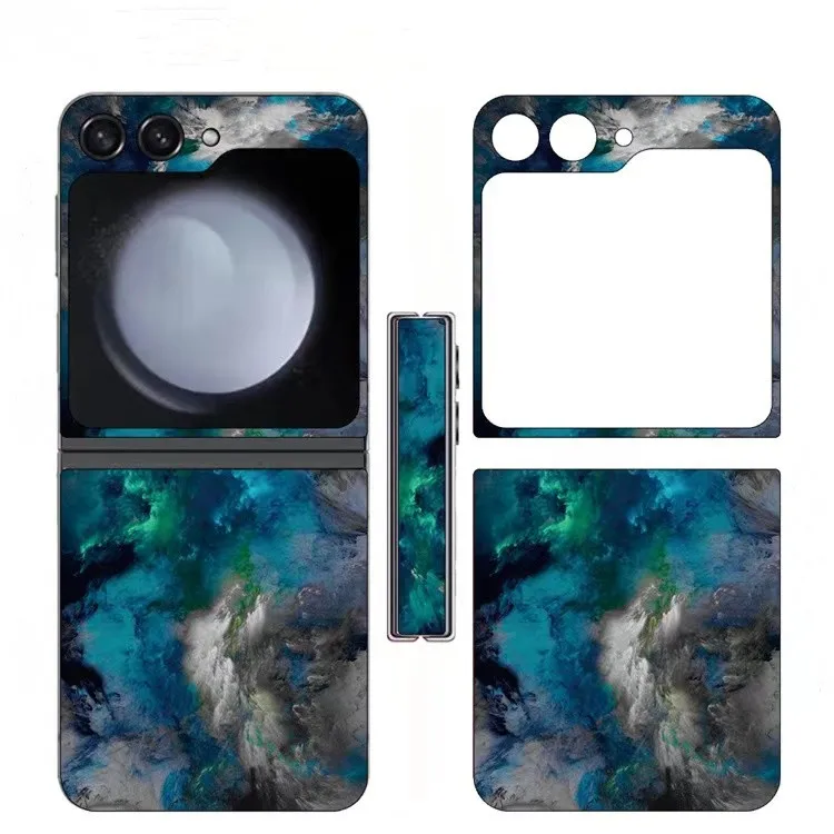 

Цветная наклейка с полным покрытием 3 м для Samsung Galaxy Z Flip5 4 3 5G, защитная пленка для задней панели, защитная пленка