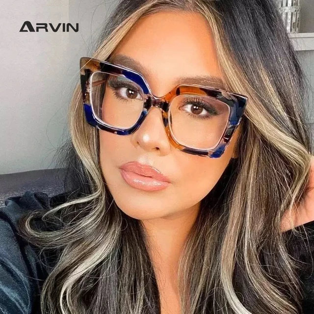 Vintage Rectangle Optical Glasses Women Men Clear Glasses Eyeglasses Frame  Prescription Transparent Lens Spectacle Frame Unisex