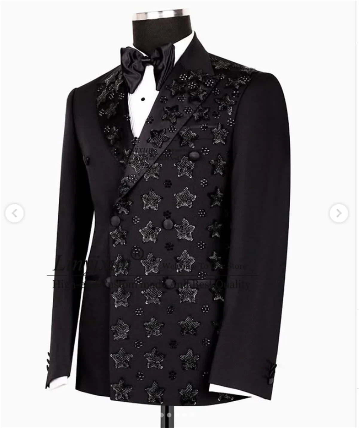 Men Suit Tuxedos 2 Pieces Sets Groom Blazers