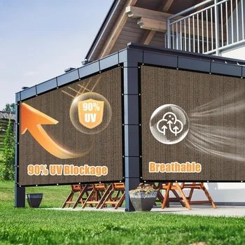 Garden Path Sunshade Net - Coffee Color - Strip Design Is Suitable for Garden Paths, Blocking Direct Sunlight and Protecting Ped 4