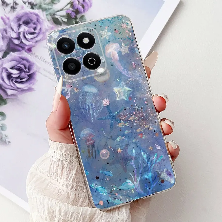 Luxury Marble Painted Soft Clear Silicone Protective Cover