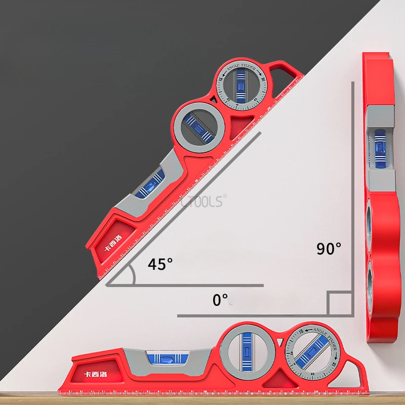 Torpedo Style Level Ruler High Precision Solid Cast Aluminum Magnetic Horizontal Ruler Industrial Grade Anti Drop Balance Ruler 6