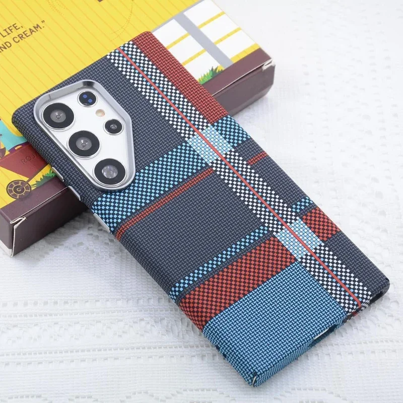 Carbon Fiber Texture Magnetic Alloy Camera Lens Case - Shockproof Protection Shell