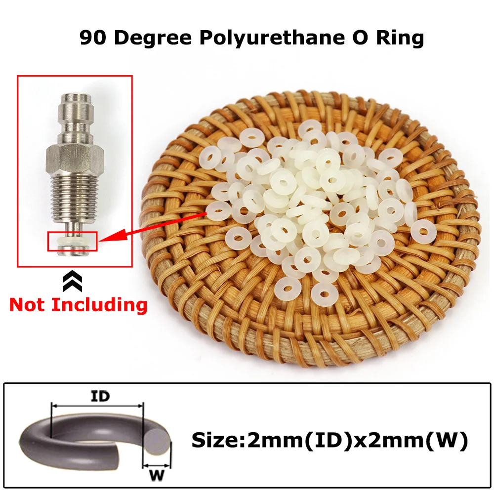 

New O-ring Seal 90 Duro Polyurethane 2MM(ID) * 2MM(W) Paintball Tank Regulator One Way Foster Fill Nipple Oring