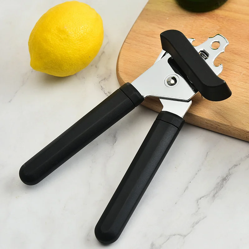 20pcs Straight Can Stainless Steel Can Opener Multi-purpose Bottle Opener Kitchen Tool