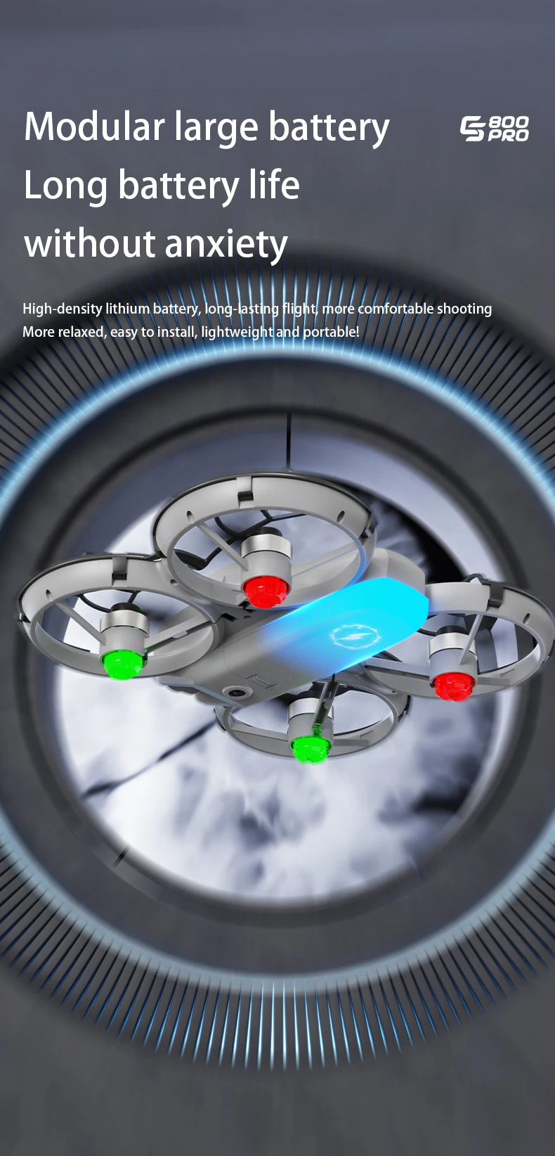 Nuevo Dron ES800 8K, cámaras HD profesionales, obstáculo de flujo óptico, protector de hélice incorporado, GPS, Motor sin escobillas, cuadricópteros aéreos