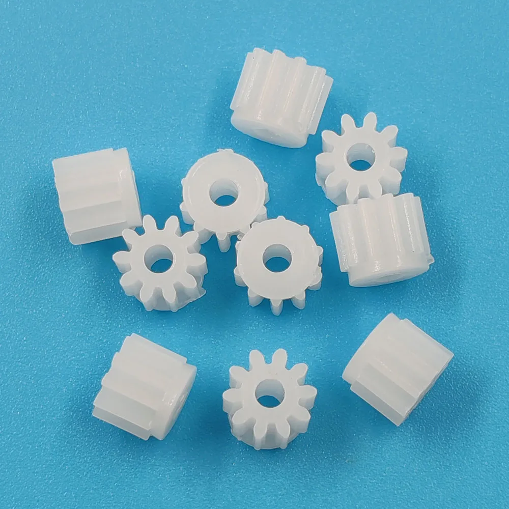 102A Shoulder Module 0.5 GEAR 10 Teeth 2mm Shaft Tight Pom Plastic Gear Toy Model Gear J102A 0.5M motor gear transmission gear electric bike gear cassette deck tape gear electric chain saw gear