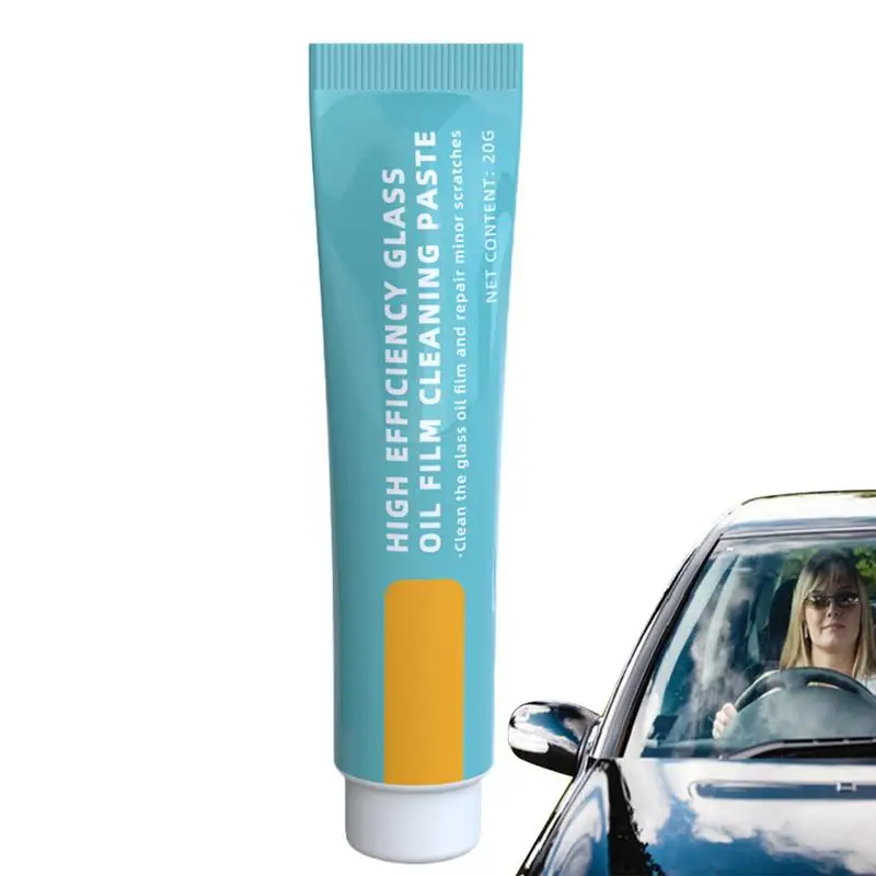 

Car Glass Oil Window Cleaner Auto Window Cleaner Cream 20g Windshield Cleaner Paste Remover For Water Stains Windshield Spray