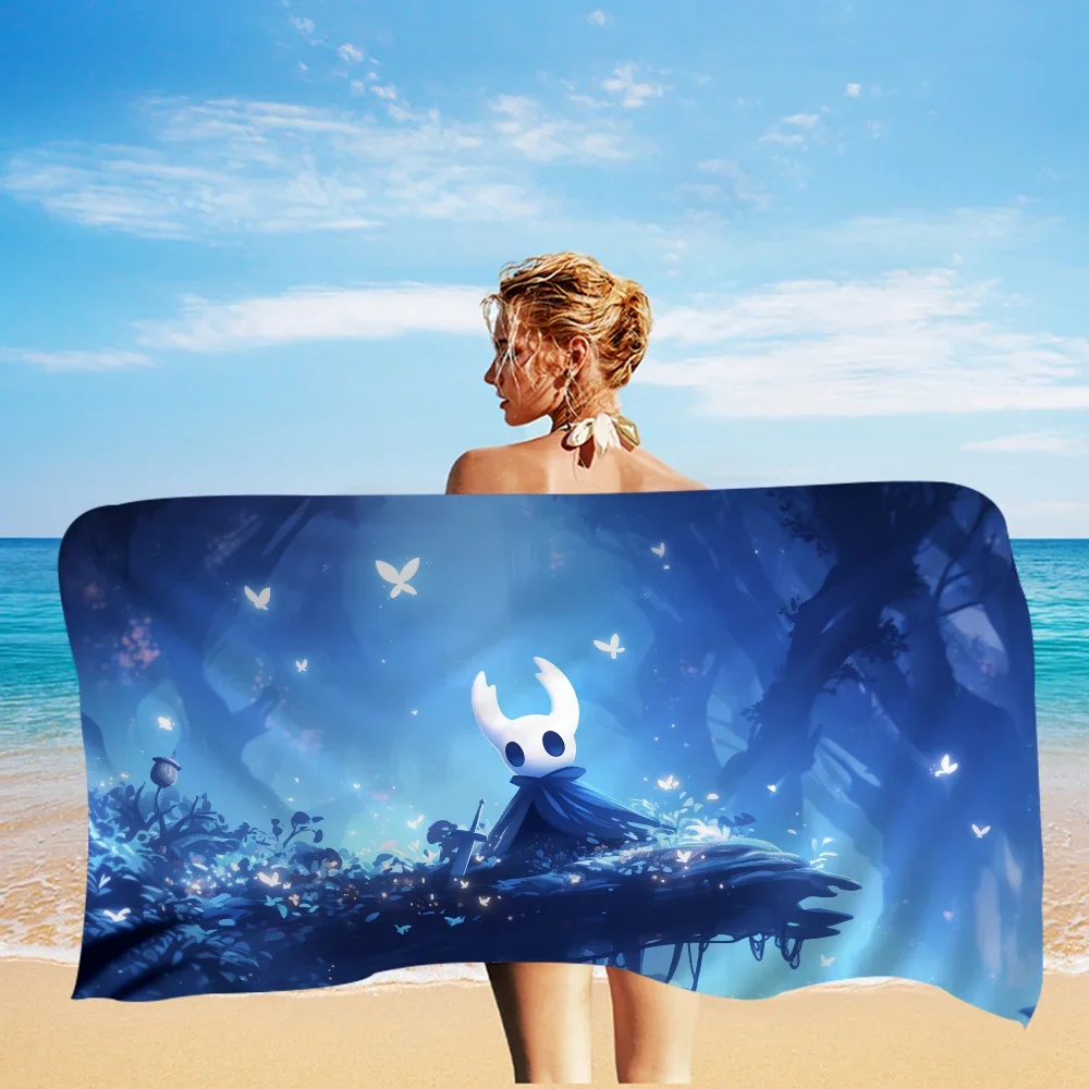 1PC Hollow Knight Game Microfiber Beach Towel Absorbent Quick Dry Soft Yoga Swimming Resort Mountain Climbing Towel 3