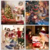 Cartoon Electric Santa Claus Toy Decor Christmas Singing Dancing With LED Light   AA Battery Operated Funny Gift For Kids 6