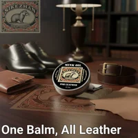 Mink Oil Leather Conditioner Balm for All Leather Products – Natural Odorless Care Cream for Shoes, Boots, Bags, Sofa 1