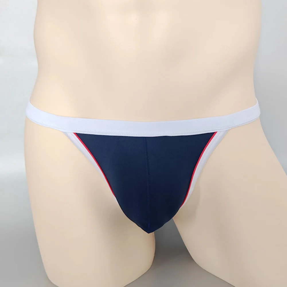 

Мужские сексуальные тонкие трусы с низкой посадкой из ледяного шелка, трусы, шорты, трусы, дышащее нижнее белье с высокой посадкой, выпуклые мужские стринги в стиле пэчворк
