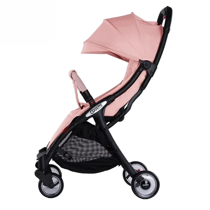 Baby Stroller Is Lightweight, Newborns Can Sit, Lie Down, Board and Walk The Baby, One-touch Folding Stroller
