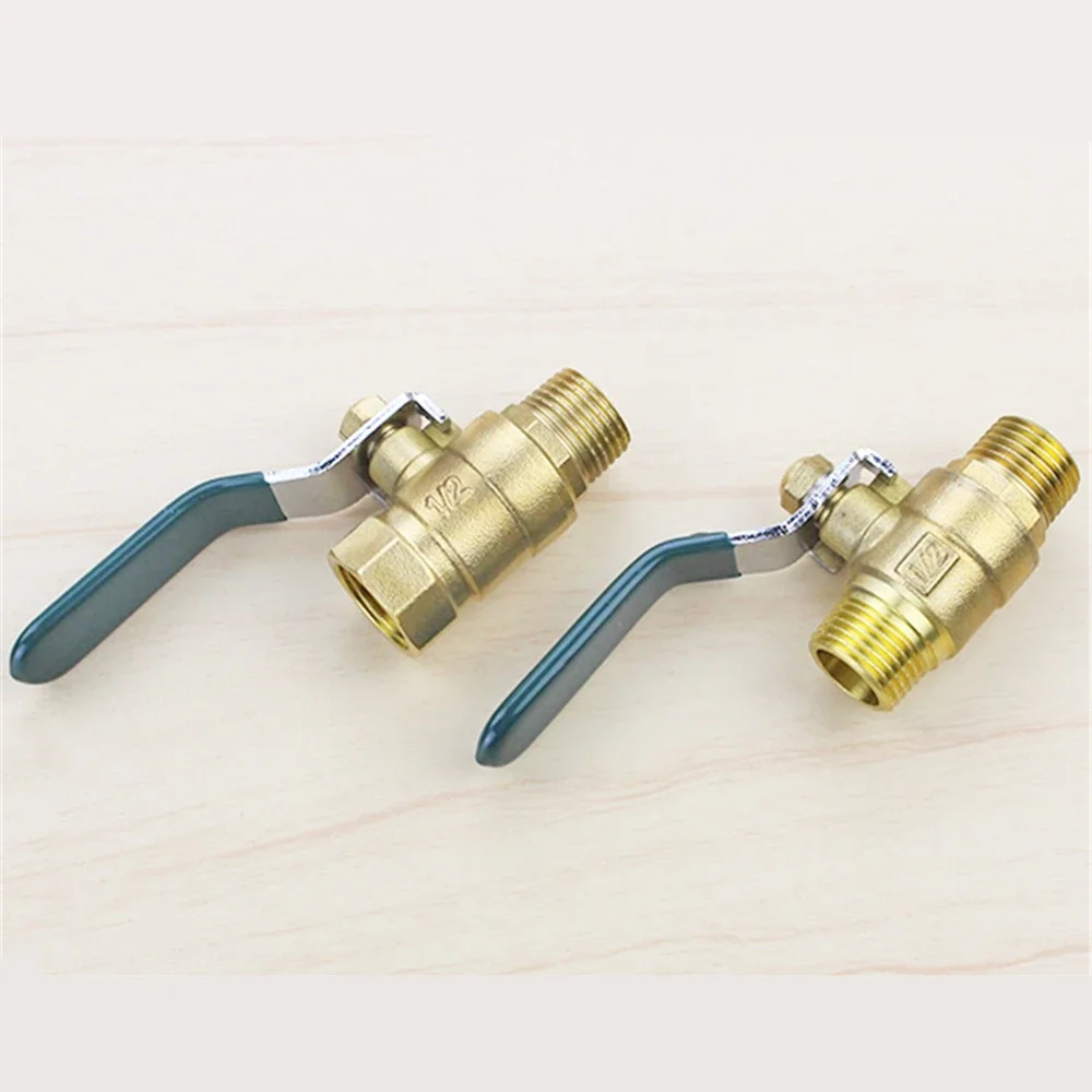All Copper 4 Points Inside And Outside Wire Ball Valve Dn15 Large Diameter Flow Copper Ball Core Valve 1/2