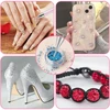 Rhinestone Pencil Pick Up Gem Stone Decorations Wax Pen Crystal Diamond Jewel Picker for Nail Art DIY Dotting Tool 6