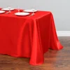 Red Rectangle Satin Tablecloth, Wedding Table Cloth, for Christmas, Baby Shower, Birthday Events, Banquet Decor, Home Dining 4