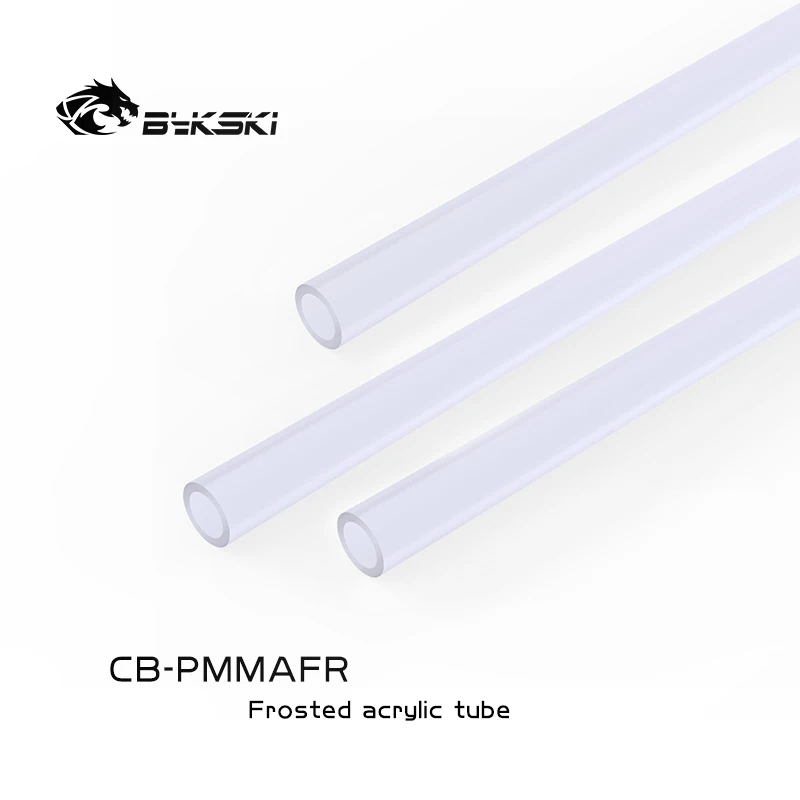 Bykski 아크릴 젖빛 하드 튜브 OD 12mm/14mm/16mm 50cm 투명 하드 파이프 PC 수냉 CB-PMMAFR-12/14/16